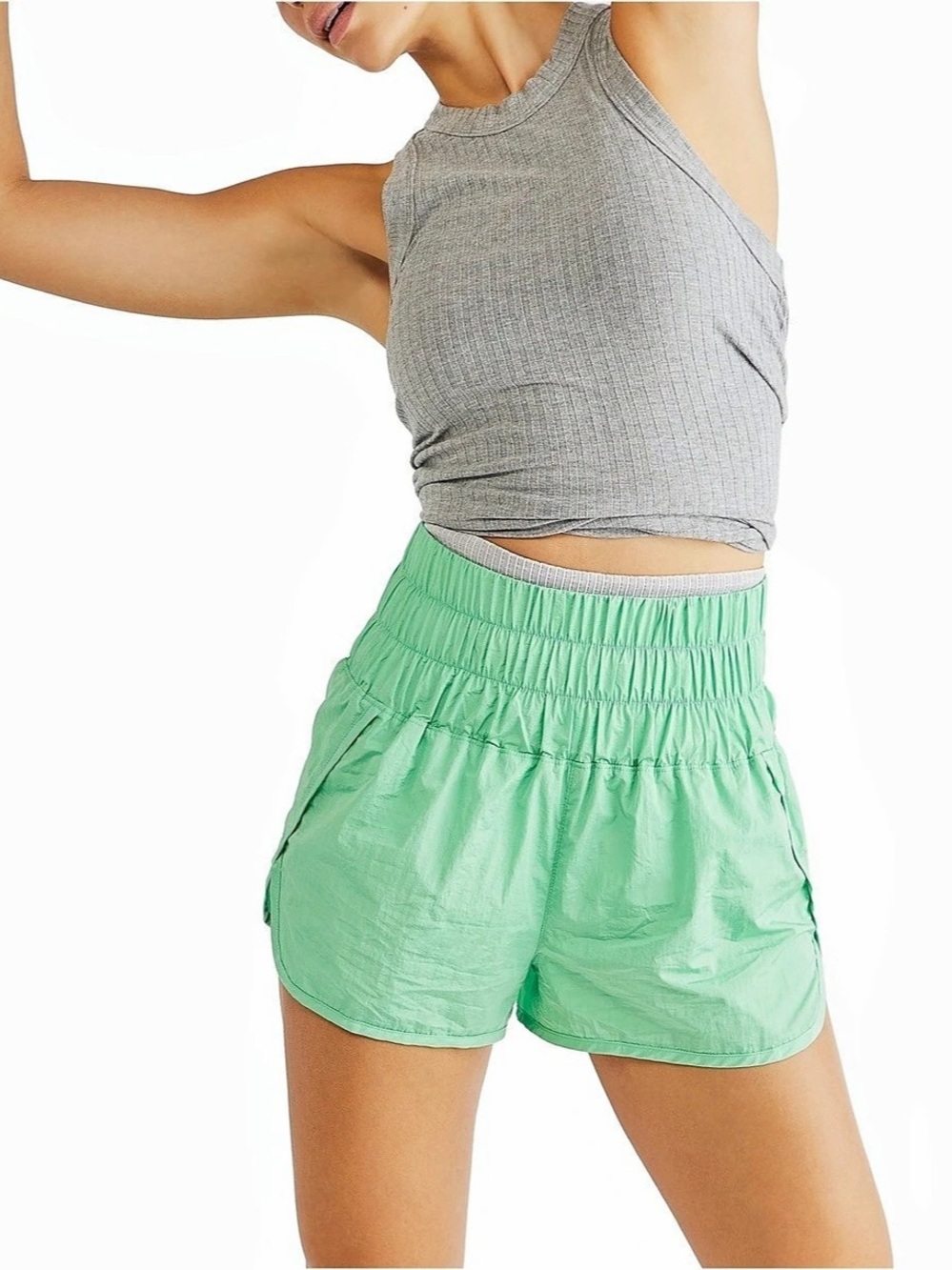 Free People the way home shorts green